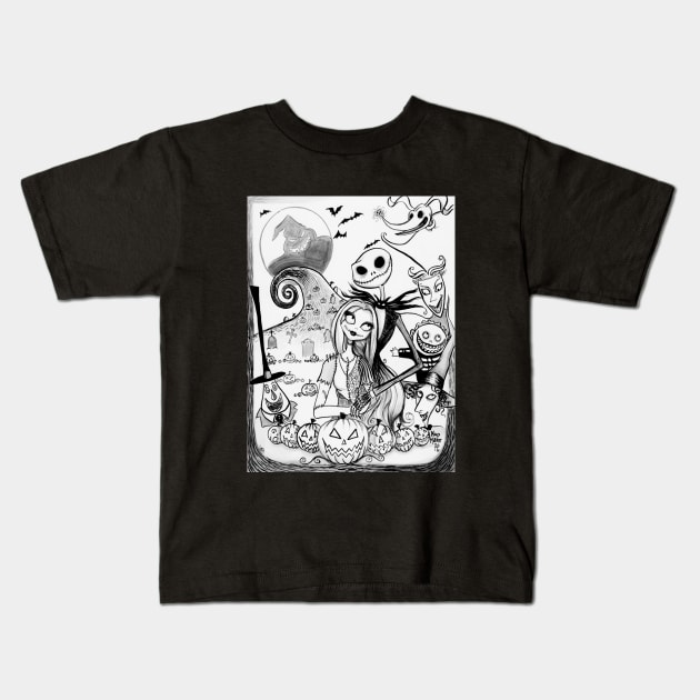 Nightmare Friends Kids T-Shirt by KupKake1313